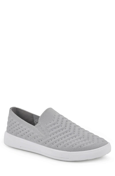 Shop White Mountain Courage Slip-on Sneaker In Light Grey Fabric