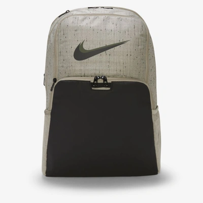 Shop Nike Brasilia Slub Training Backpack In Stone,black,black