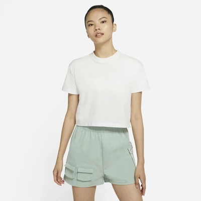 Shop Nike Women's Solo Swoosh T-shirt In White