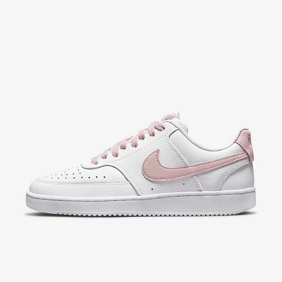 Shop Nike Court Vision Low Women's Shoes In White,pink Oxford