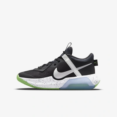 Shop Nike Air Zoom Crossover Big Kids' Basketball Shoes In Black,dark Smoke Grey,photon Dust,chrome