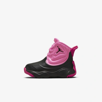 Shop Jordan Drip 23 Baby/toddler Rain Boots In Pinksicle,rush Pink,coral Chalk,black