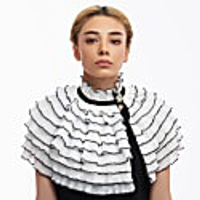 Azima Musayeva Oversized Viola Collar In Viola