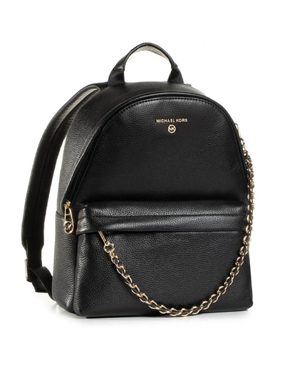 Shop Michael Kors Md Backpack Slater In Black