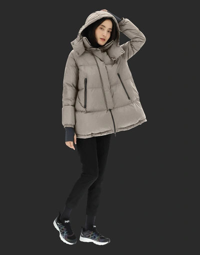 Herno Laminar Oversize Gore-tex Windstopper Coat - Female Parka & Jackets  Light Taupe 36 | ModeSens