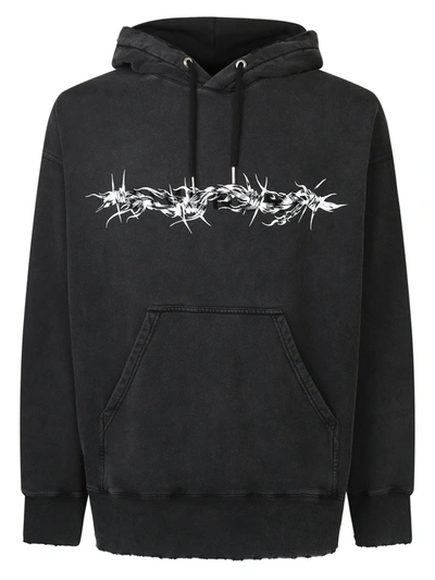 Shop Givenchy Hoodie Washed In Black