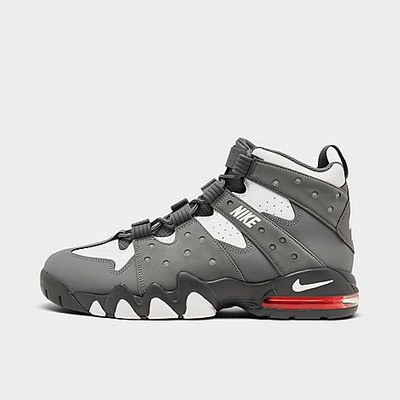 Shop Nike Men's Air Max2 Cb 94 Casual Shoes In Cool Grey/white/total Orange