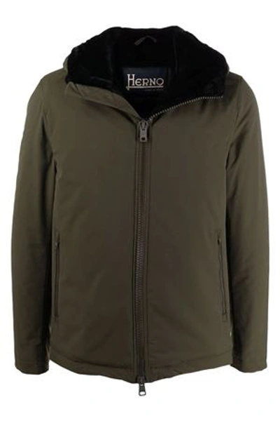 Shop Herno Fured Jacket In Militare
