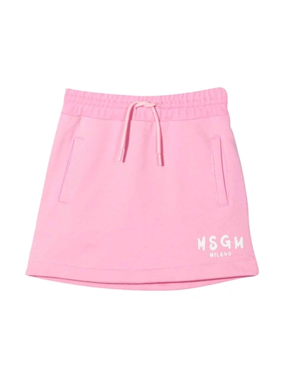 Shop Msgm Pink Skirt In Rosa
