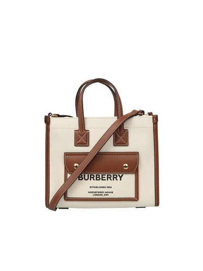 Shop Burberry New Tote Bag In Brown