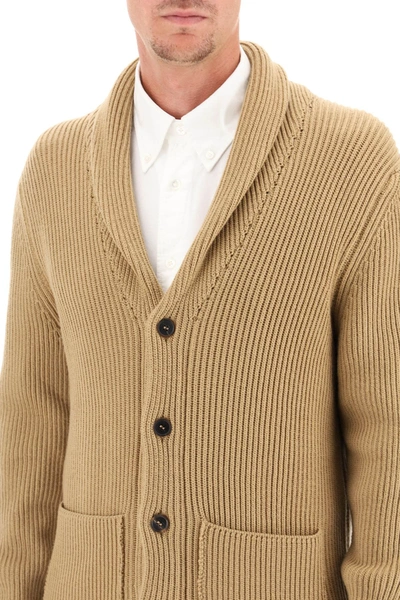 Shop Gm77 Extrafine Wool Cardigan In Brown
