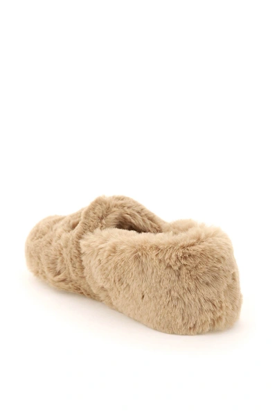 Shop Gianvito Rossi Faux Fur Boo Loafers