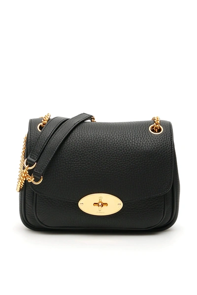 Shop Mulberry Small Darley Shoulder Bag In Black