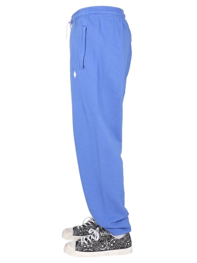 Shop Marcelo Burlon County Of Milan Jogging Pants In Blue