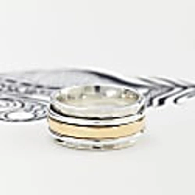 Charlotte's Web Jewellery Men's Karma Fortune Spinning Ring In Spinning