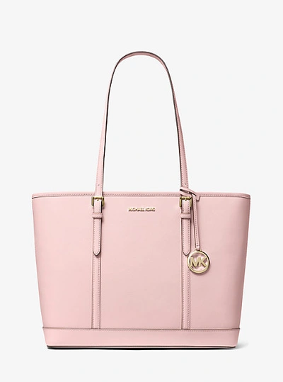 Michael Kors Jet Set Travel Large Saffiano Leather In Pink | ModeSens