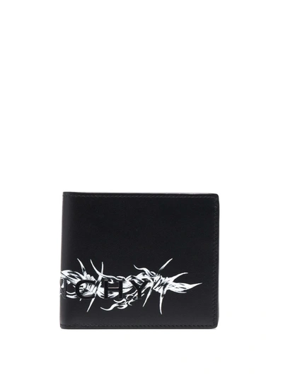 Shop Givenchy Barbed Wire Bi-fold Wallet In Schwarz