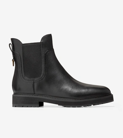 Shop Cole Haan Greenwich Wp Bootie In Black Leather