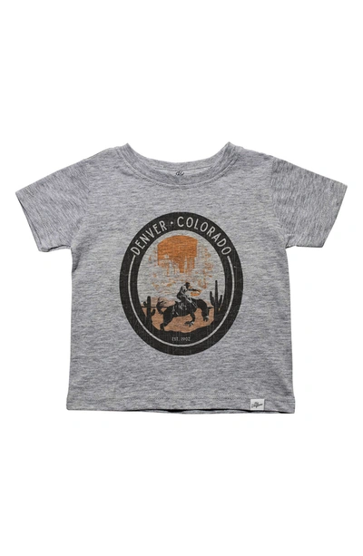 Shop Kid Dangerous Denver Cowboy T-shirt In Medium Grey