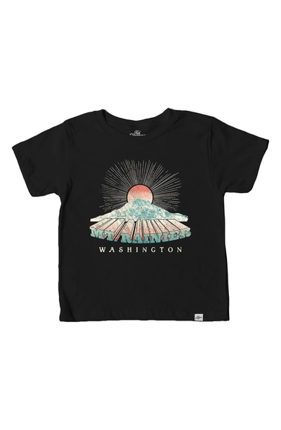 Shop Kid Dangerous Mount Rainier Sun T-shirt In Black
