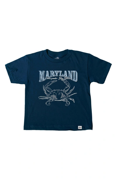 Shop Kid Dangerous Maryland Crab T-shirt In Navy