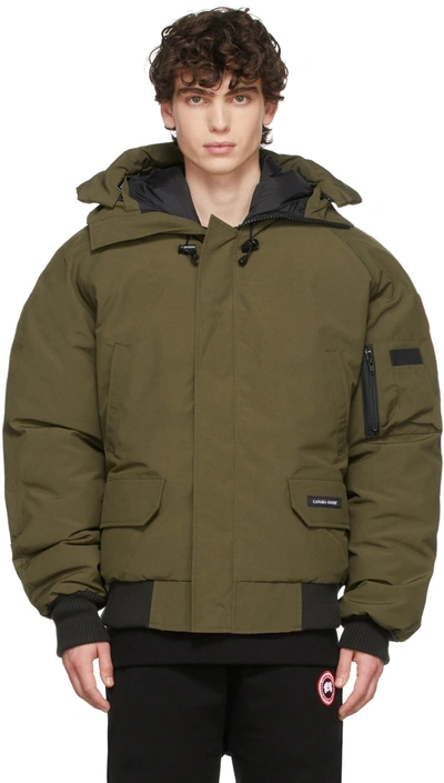 Canada Goose Chilliwack 625 Fill Power Down Hooded Bomber Jacket In Green |  ModeSens