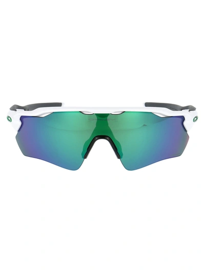 Shop Oakley Radar Ev Path Sunglasses In 920871 Polished White