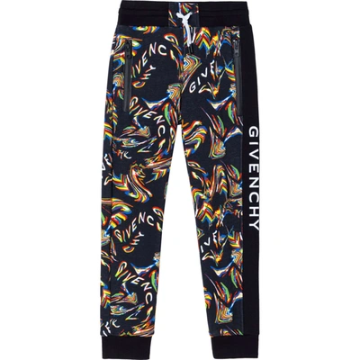 Shop Givenchy Sports Trousers With Print In Multicolor