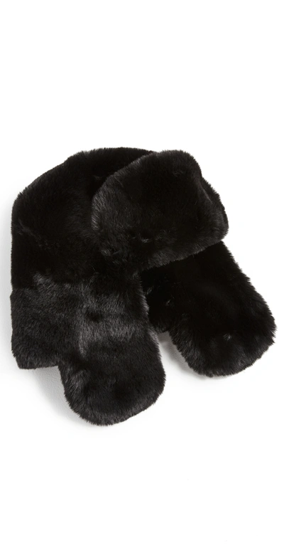 Shop Adrienne Landau Faux Fur Trapper Hat In Black