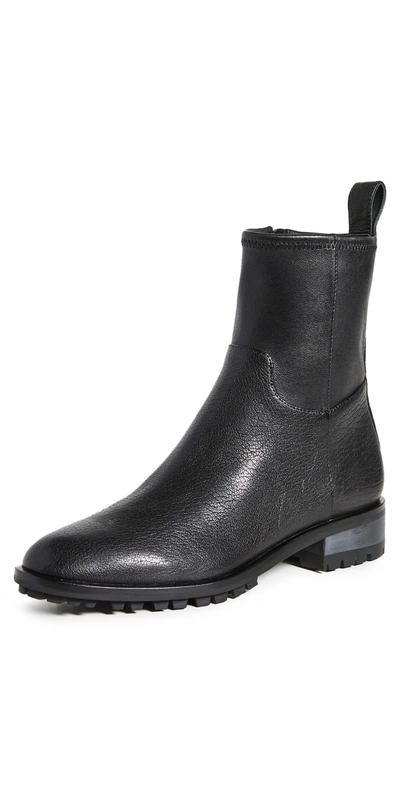 Shop Loeffler Randall Slim Flat Ankle Boots Black