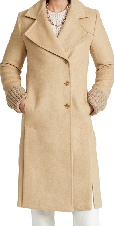 Shop 3.1 Phillip Lim / フィリップ リム Double Breasted Long Coat In Soft Camel