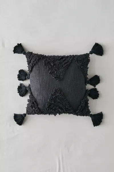 Rumi shag top throw pillow