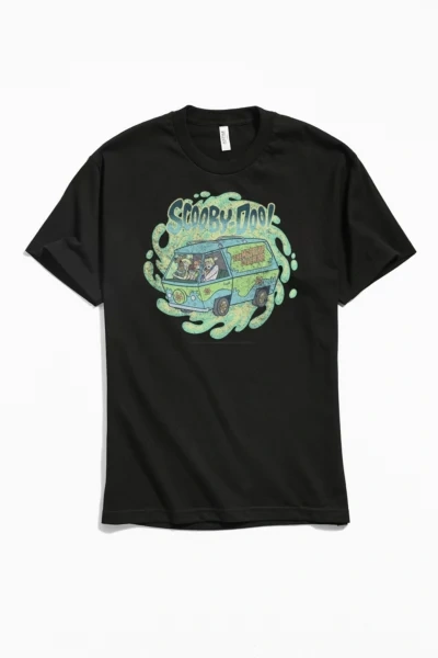 Shop Urban Outfitters Scooby Doo Mystery Machine Tee In Black Multi
