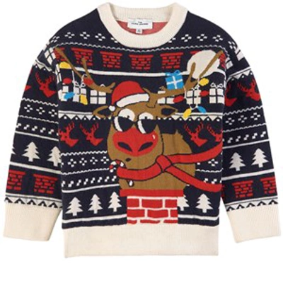 Shop The Marc Jacobs Navy Christmas Reindeer Sweater