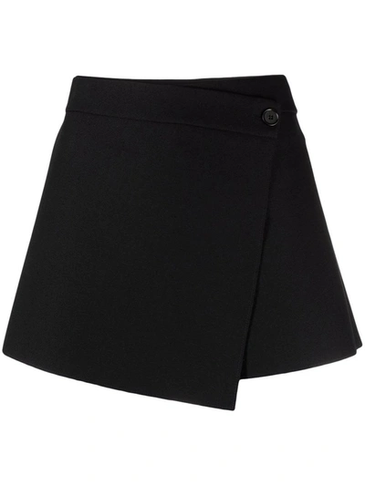 Shop Msgm Black Shorts Wallet Design In Nero