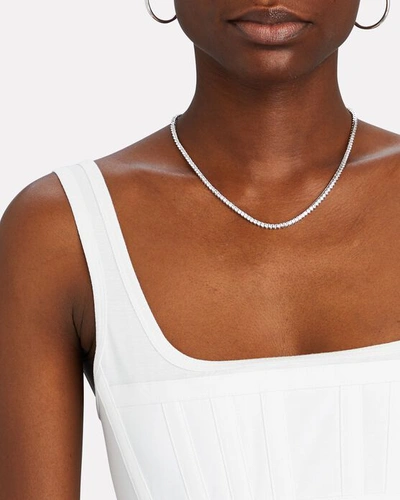Shop Dion Lee Cotton Jersey Corset Tank In White