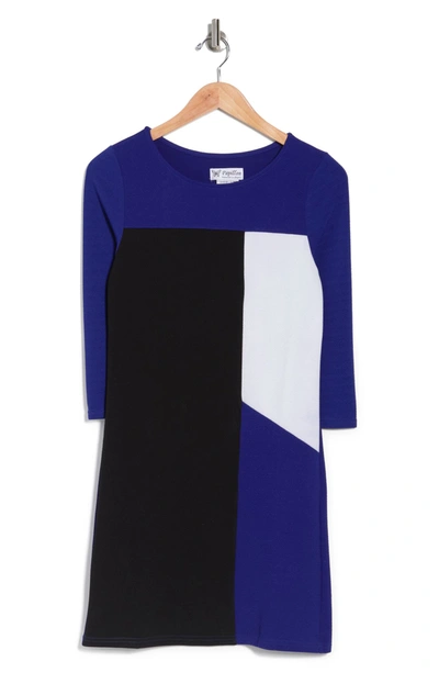 Shop Papillon Colorblock Sheath Dress In Black