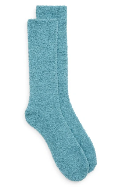 Shop Ugg (r) Fincher Ultra Cozy Socks In Mediterranean Blue