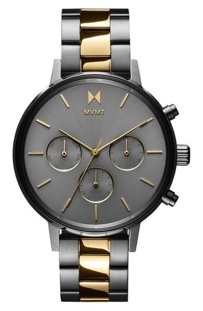 Shop Mvmt Nova Chronograph Bracelet Watch, 38mm In Gray