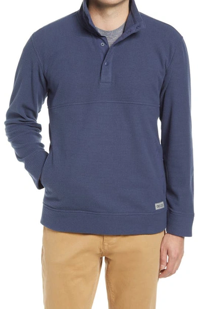 Shop Outdoor Research Trail Mix Snap Pullover In Naval Blue