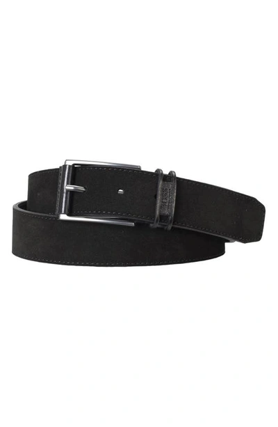 Shop Hugo Samu Suede Belt In Black