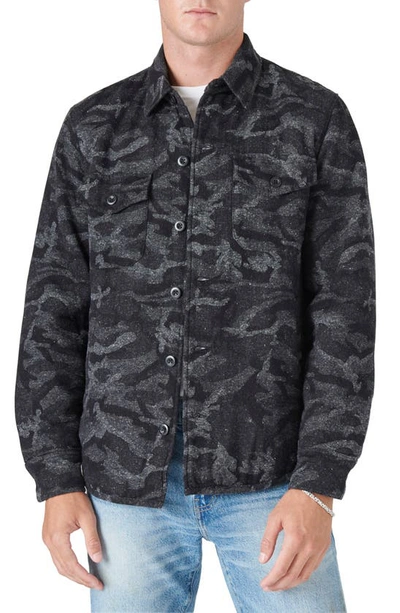 Lucky Brand Camo Shirt Jacket In Camo Multi