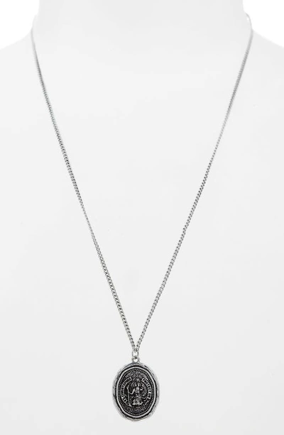 Shop Nordstrom Wax Seal Pendant Necklace In Silvert Christopher