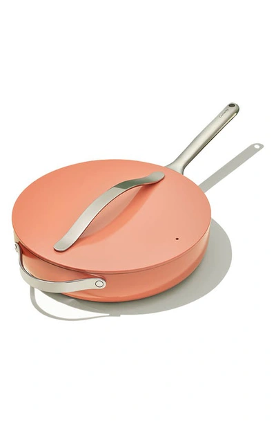 Shop Caraway Nontoxic Ceramic Nonstick Sauté Pan With Lid In Perracotta