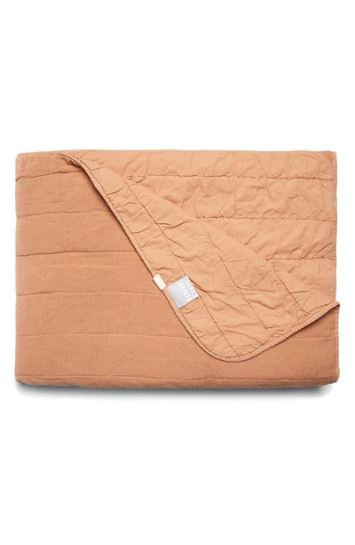 Shop Morrow Soft Goods Cotton Gauze Quilt & Sham Set In Apricot