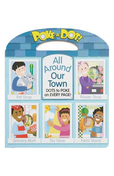 Shop Melissa & Doug Poke-a-dot All Around Town Interactive Board Book In Blue