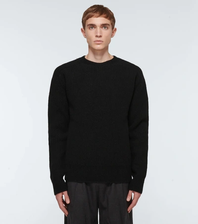 Shop Bottega Veneta Wool-blend Sweater In Black