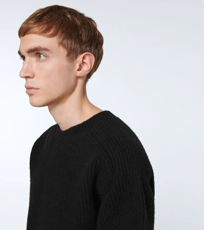 Shop Bottega Veneta Wool-blend Sweater In Black