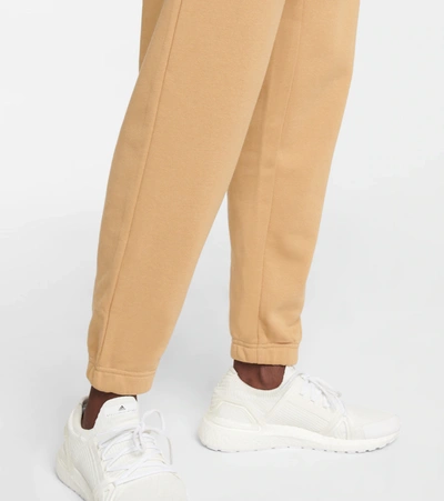 Shop Adam Selman Sport Cozy Cotton-blend Sweatpants In Cashew