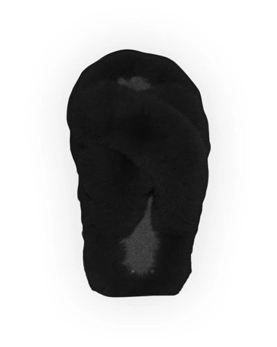 Shop Apparis Biba Faux-fur Slippers In Black